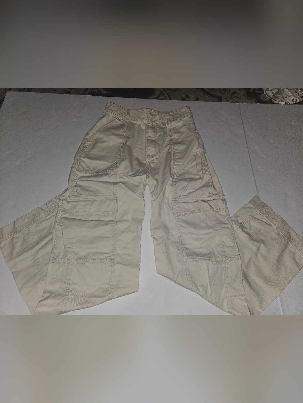 Abercrombie and Finch Cargo Cream Pants  Size 4